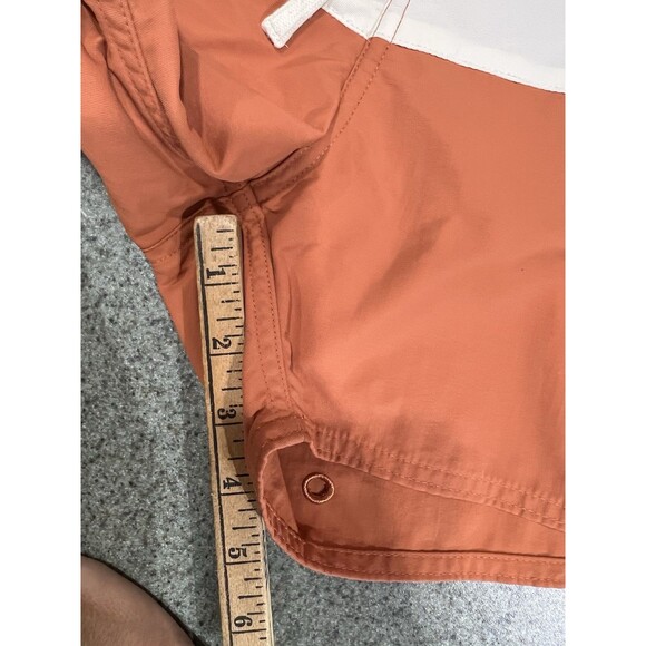 Saturdays New York City Ennis Boardshort Size 33 Orange Ivory Swim Shorts - Picture 4 of 15